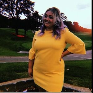 Zara bell sleeve dress